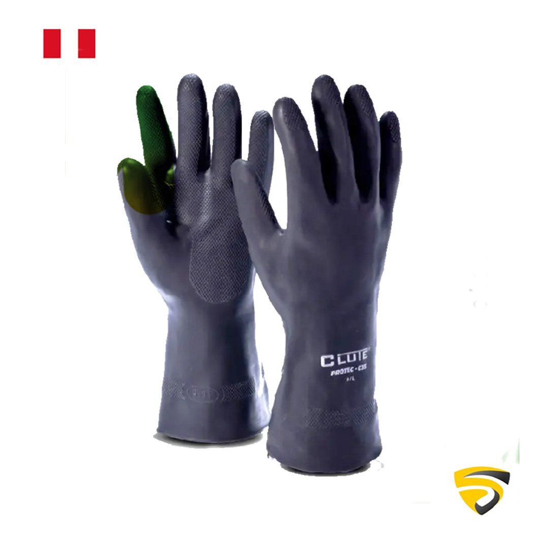  Guantes de jebe C25, L12