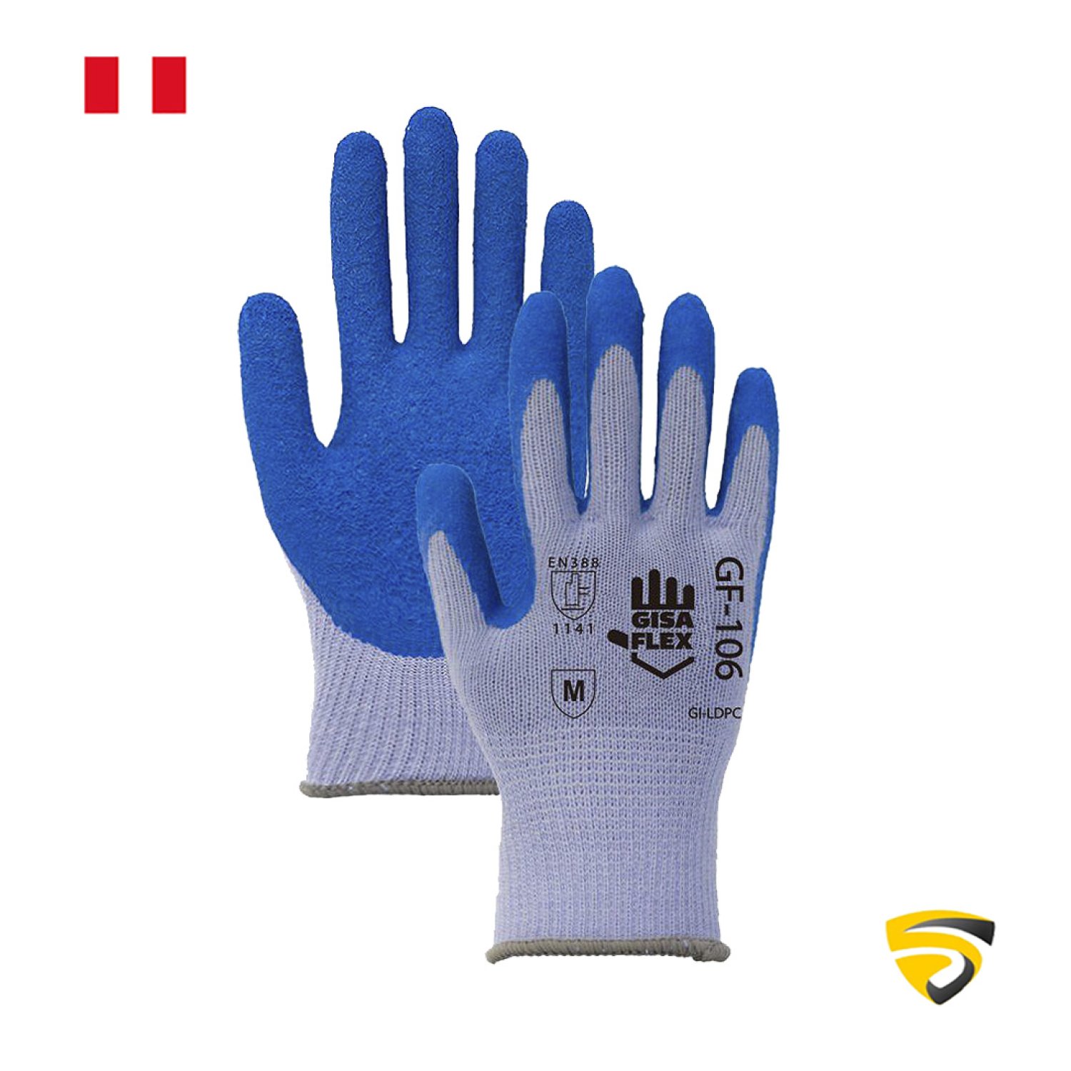 GUANTES DE ALGODON CON PALMA DE LATEX DE USO GENERAL