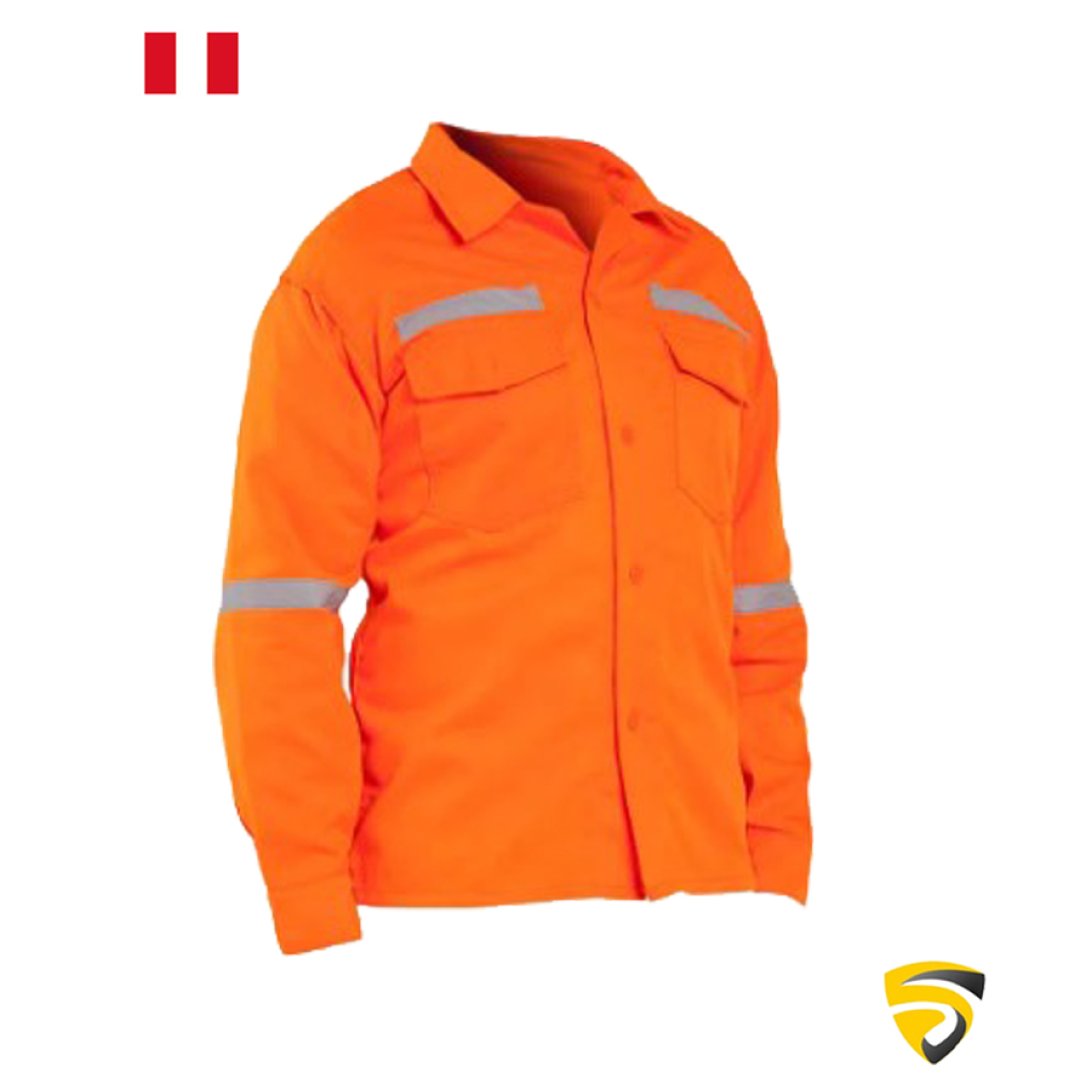 CAMISA DRILL NARANJA